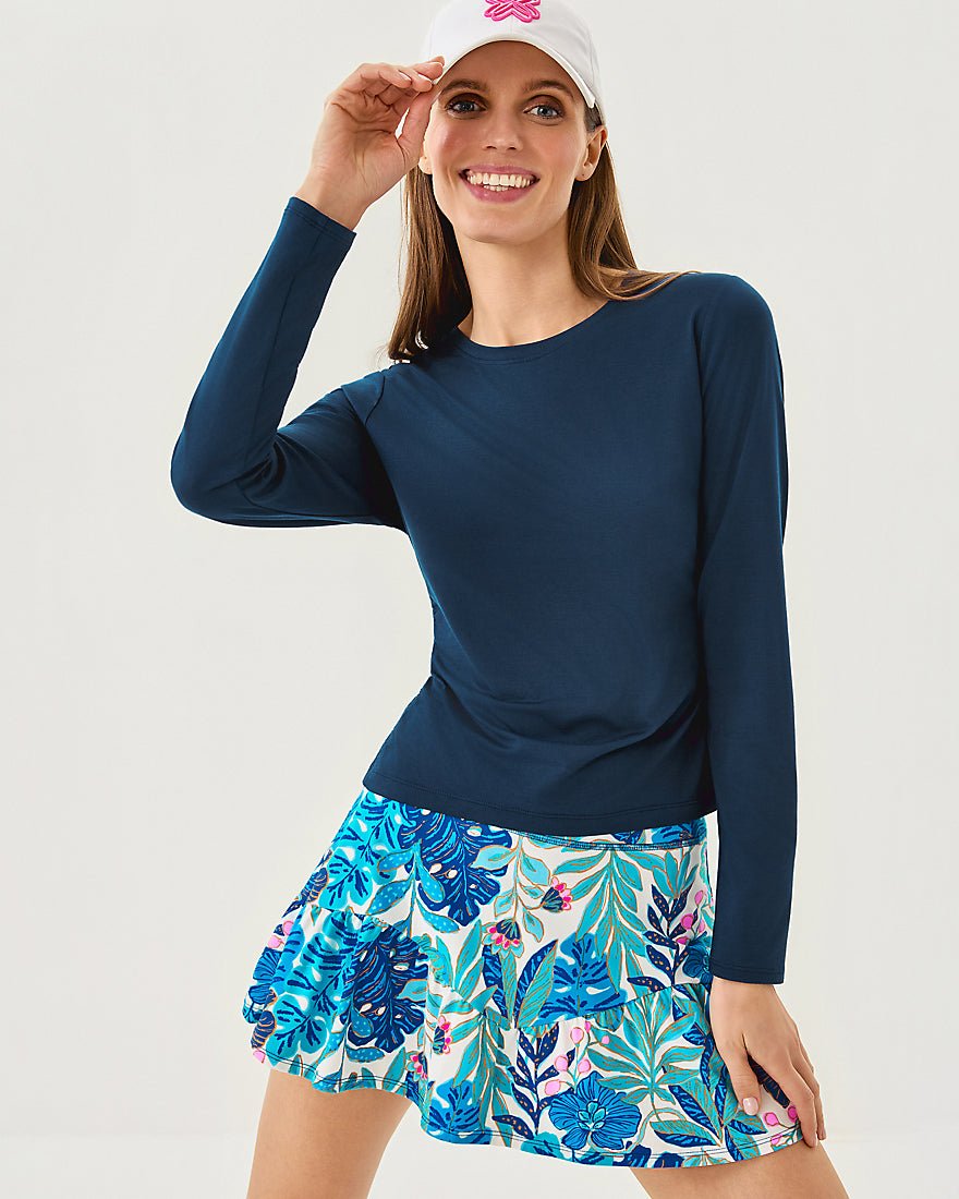 Heston Long Sleeve Tee Upf 50 Plus - Low Tide Navy