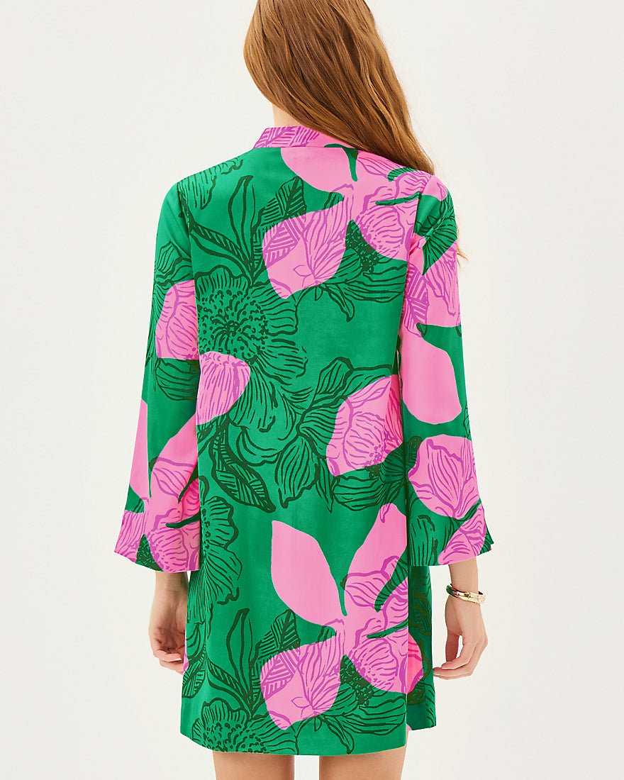 Irella Caftan Dress - Kitts Green Oversized Sunset Shadows