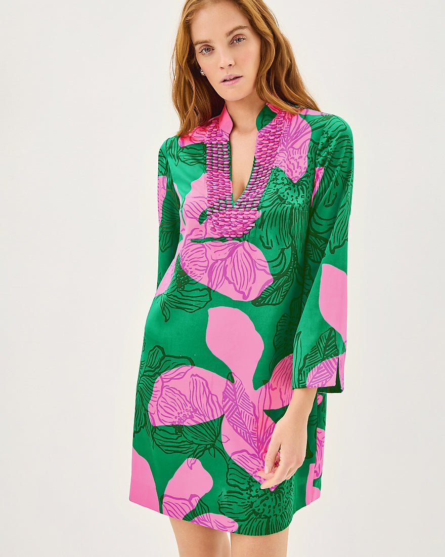 Irella Caftan Dress - Kitts Green Oversized Sunset Shadows