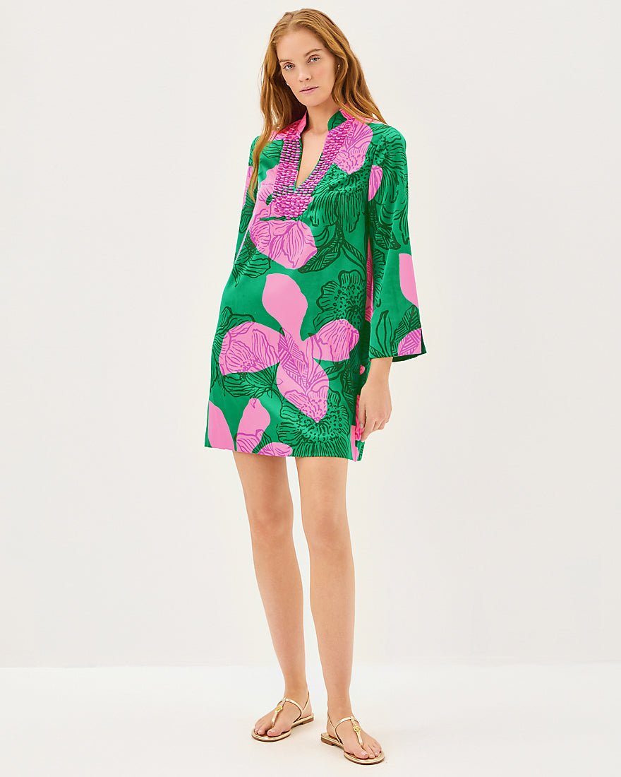 Irella Caftan Dress - Kitts Green Oversized Sunset Shadows