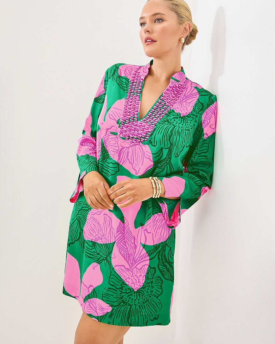 Irella Caftan Dress - Kitts Green Oversized Sunset Shadows