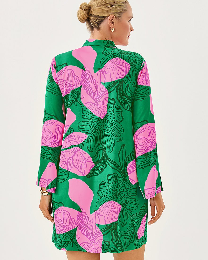 Irella Caftan Dress - Kitts Green Oversized Sunset Shadows