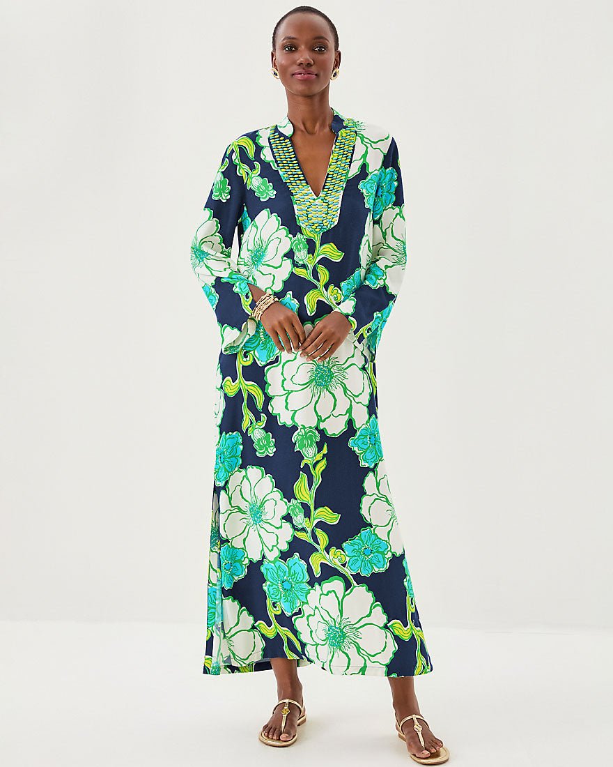Irella Maxi Caftan Dress - Low Tide Navy Oversized Go Big