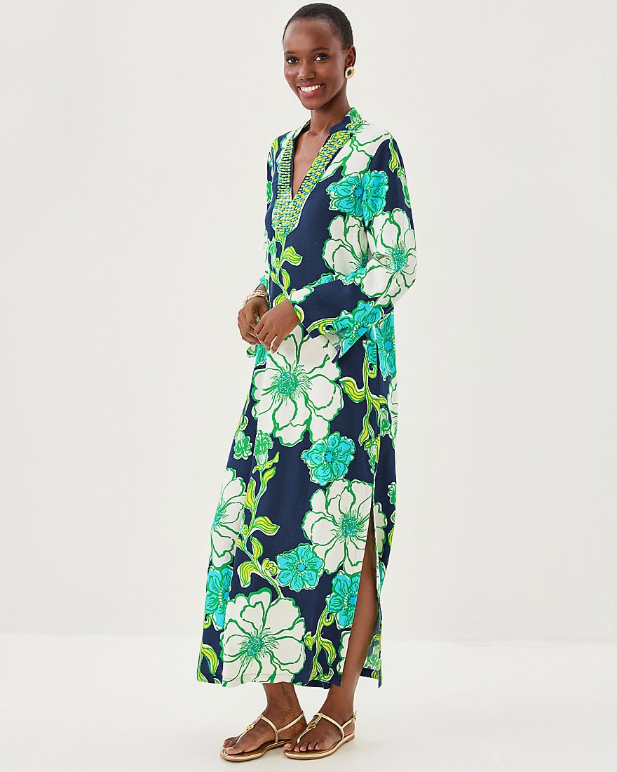 Irella Maxi Caftan Dress - Low Tide Navy Oversized Go Big
