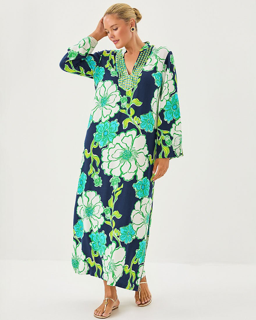Irella Maxi Caftan Dress - Low Tide Navy Oversized Go Big