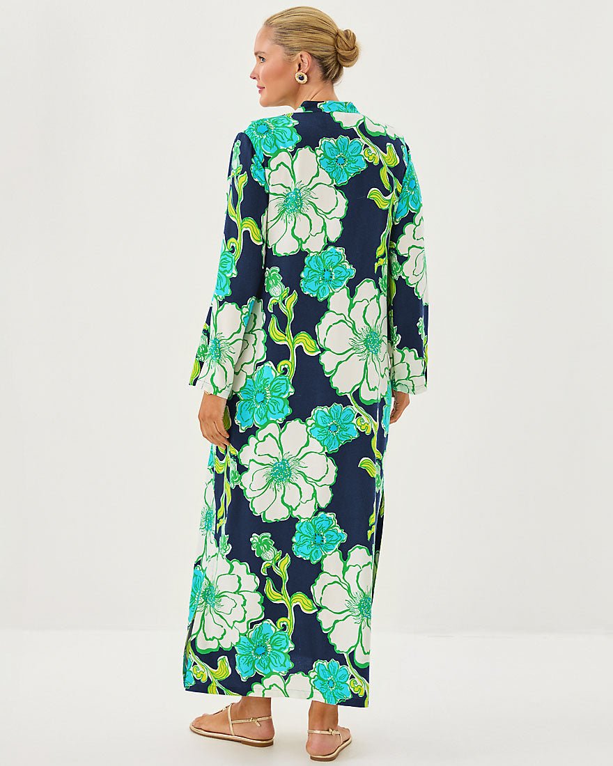 Irella Maxi Caftan Dress - Low Tide Navy Oversized Go Big