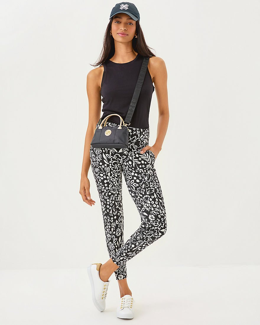 Island Mid Rise Jogger Upf 50 Plus - Noir Purrfect Pounce Knit Jacquard