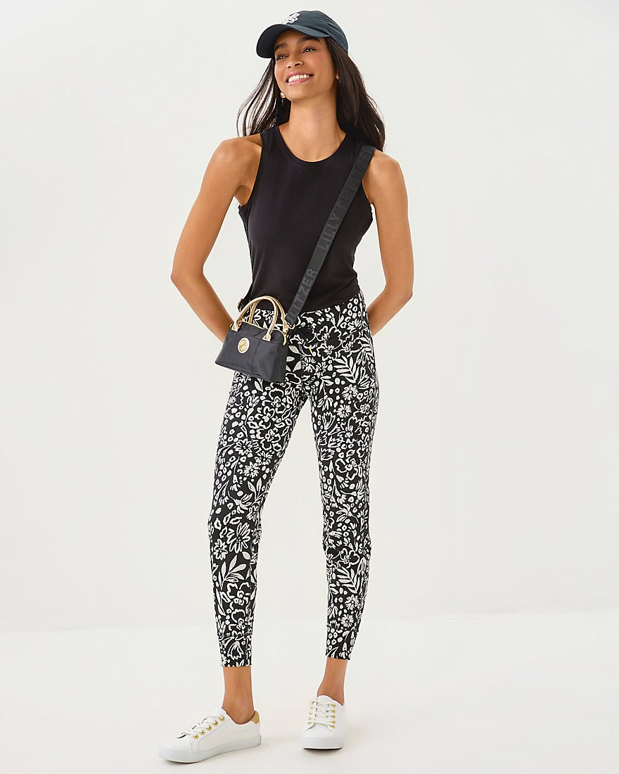 Island Mid Rise Jogger Upf 50 Plus - Noir Purrfect Pounce Knit Jacquard