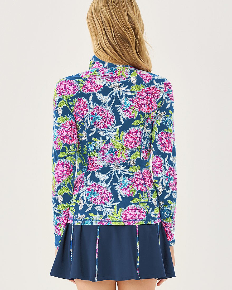 Justine Half Zip Upf 50 Plus - Multi Dahlia Licious