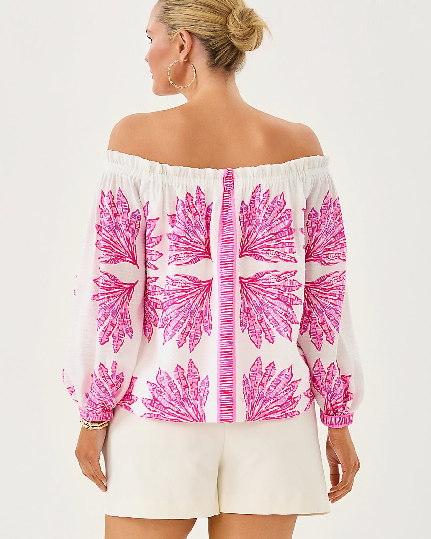 Kalinda Off The Shoulder Top - Pink Bliss Shady Babe