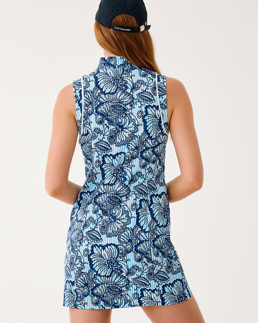 Lilly Pulitzer - Kathy Dress Upf 50 Plus - Starlight Navy Proud As A Peacock