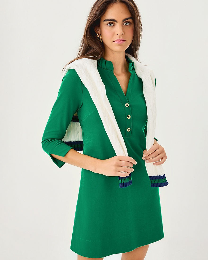 Knightley Dress - Fiddle Leaf Green