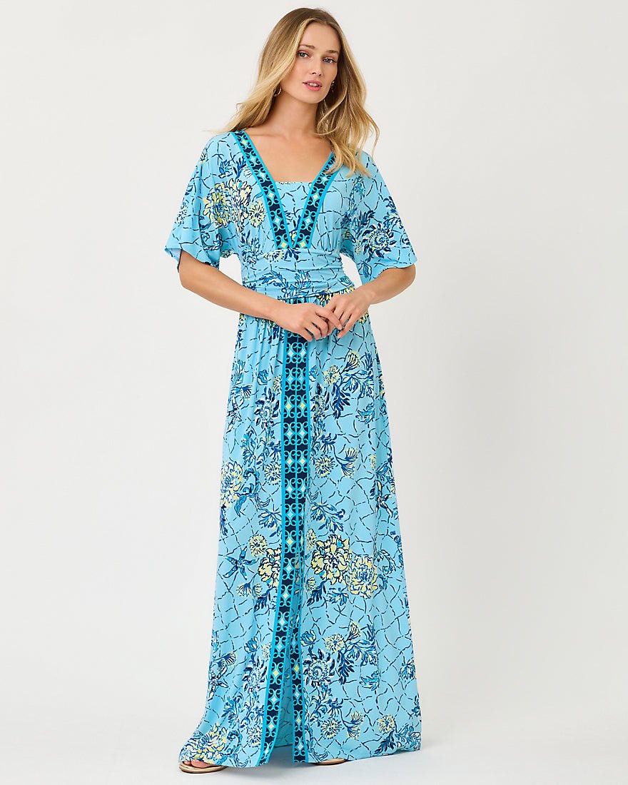 Lilly Pulitzer - Lauralai Maxi Dress - Bellevue Blue Breakers Beach