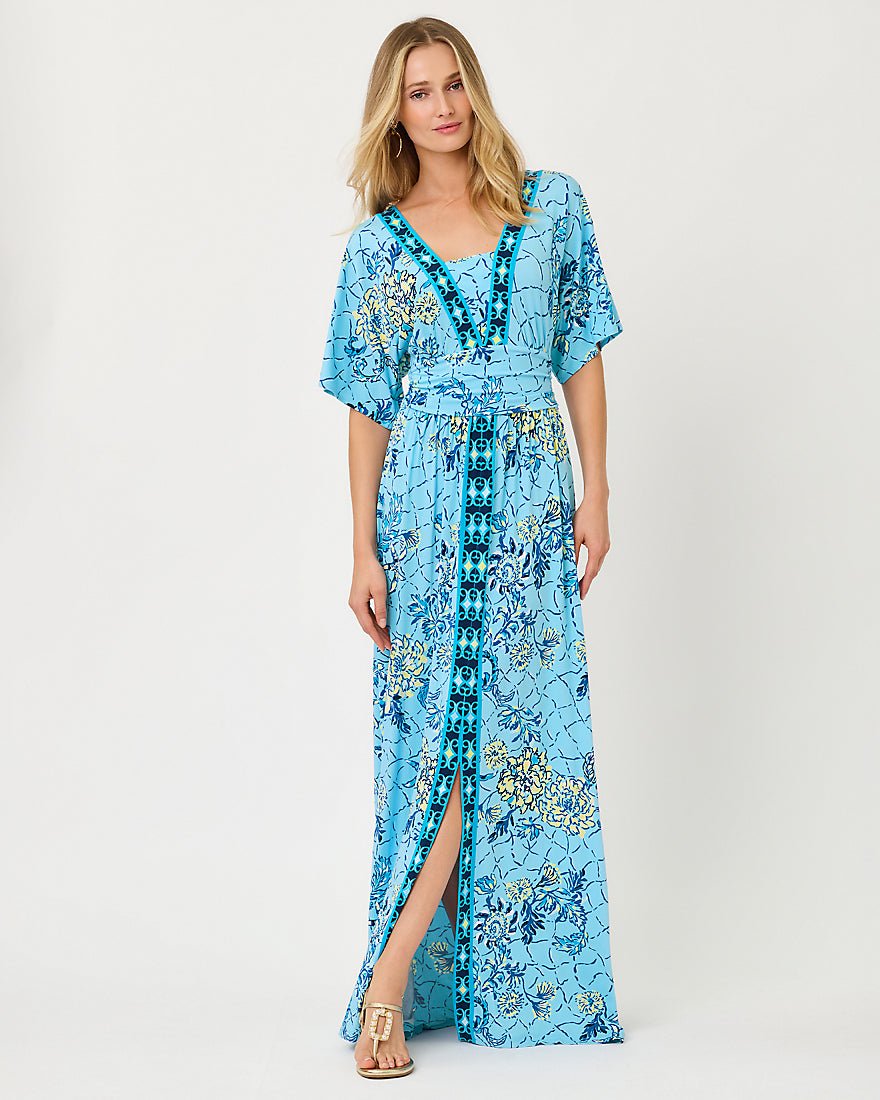 Lilly Pulitzer - Lauralai Maxi Dress - Bellevue Blue Breakers Beach