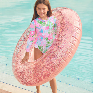 Girls Denning Rashguard Upf 50 Plus