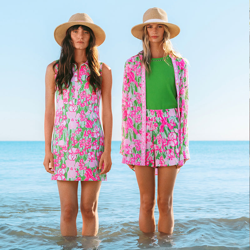 Lilly Pulitzer Kwitney Long Sleeve Coverup - Putting Green Hannah