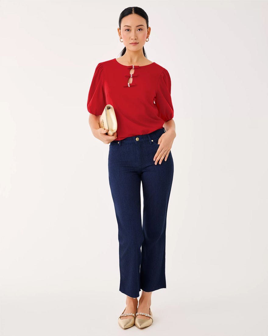 Lilly Pulitzer - Lindessa High Rise Crop Jean - Dark Wash