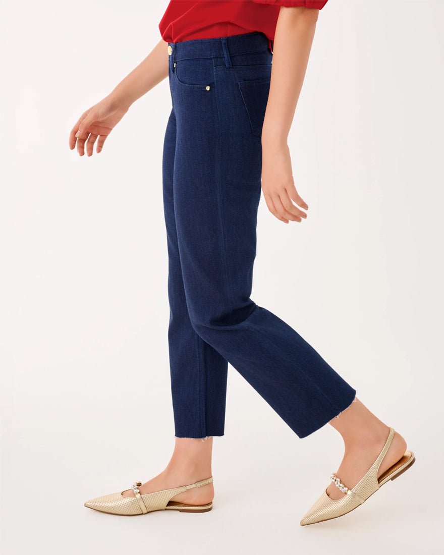 Lilly Pulitzer - Lindessa High Rise Crop Jean - Dark Wash