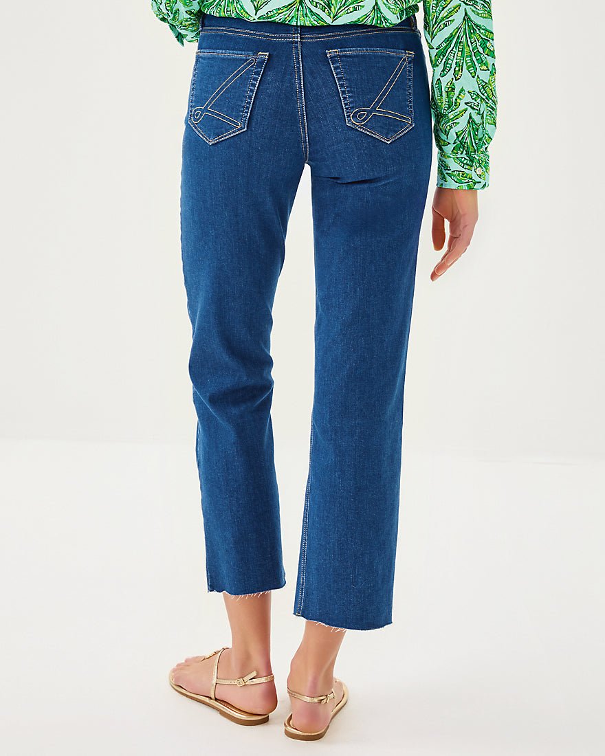 Lindessa High Rise Crop Jean - Medium Wash