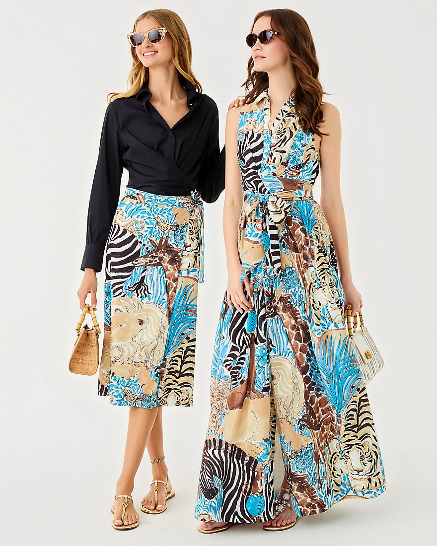 Marria Stretch Maxi Dress - Breezy Aqua Lillys Zoo