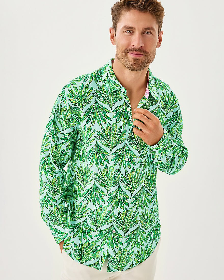 Mens Stuff Addison Shirt - Kitts Green Shady Babe