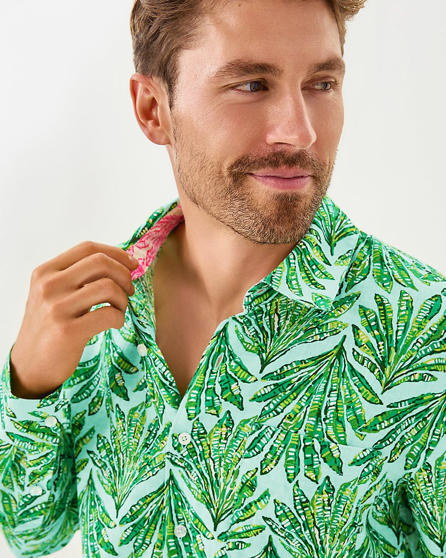 Mens Stuff Addison Shirt - Kitts Green Shady Babe