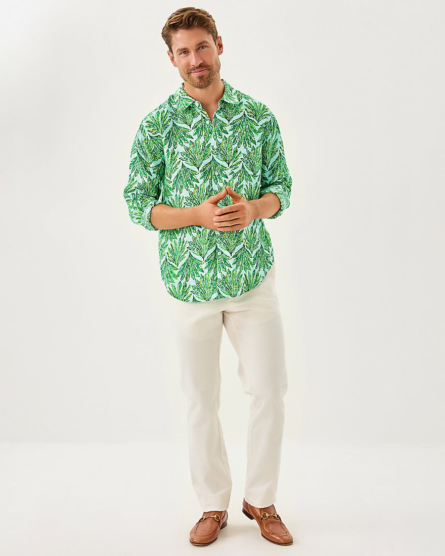 Mens Stuff Addison Shirt - Kitts Green Shady Babe
