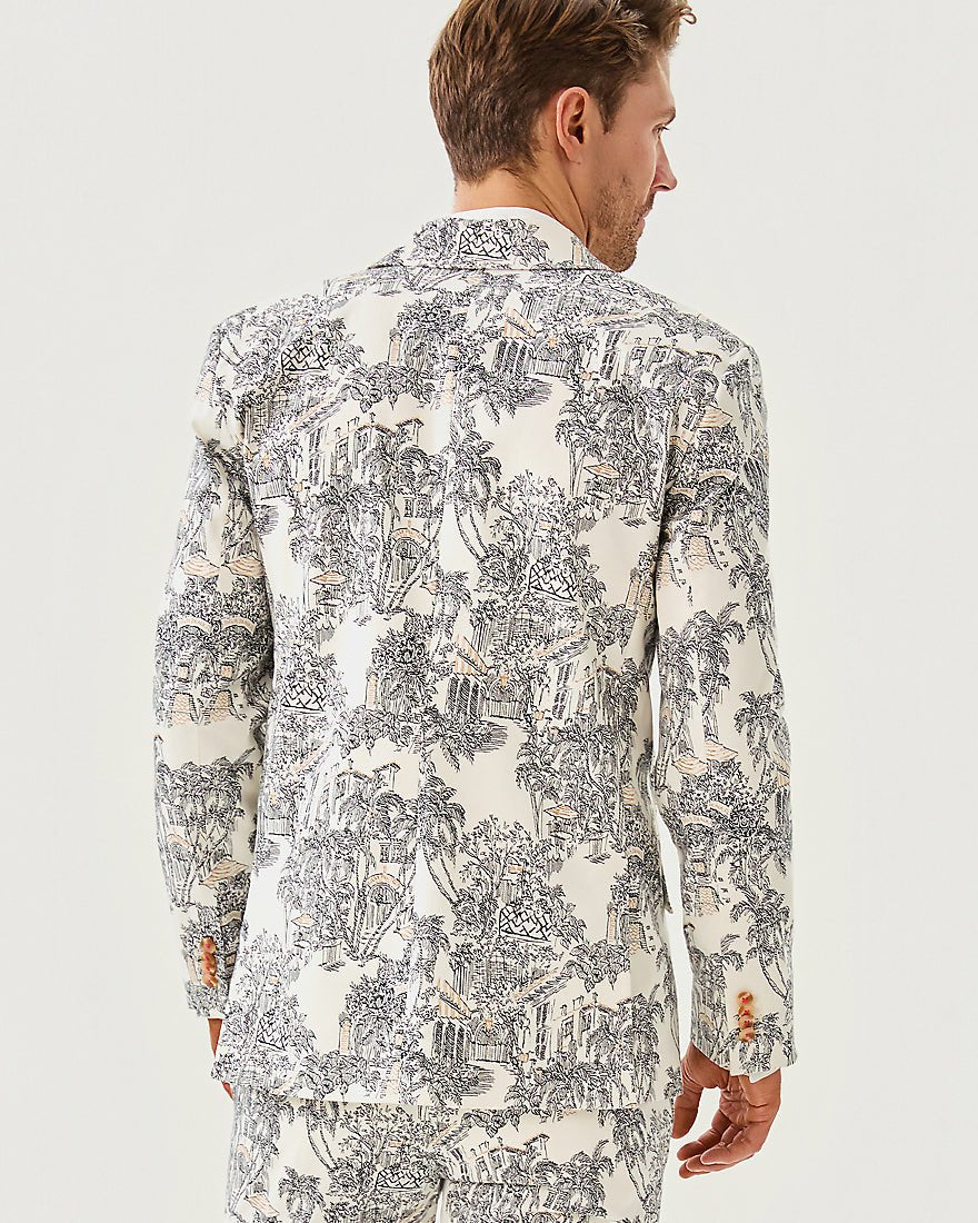 Mens Stuff Flagler Blazer - Coconut Pb Anniversary Toile
