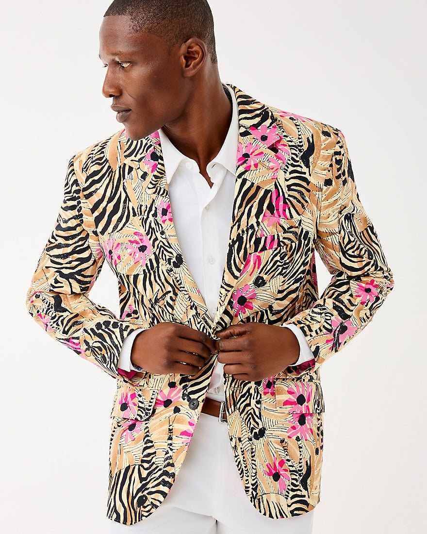 Lilly Pulitzer - Mens Stuff Flagler Blazer - Rutabaga El Morocco