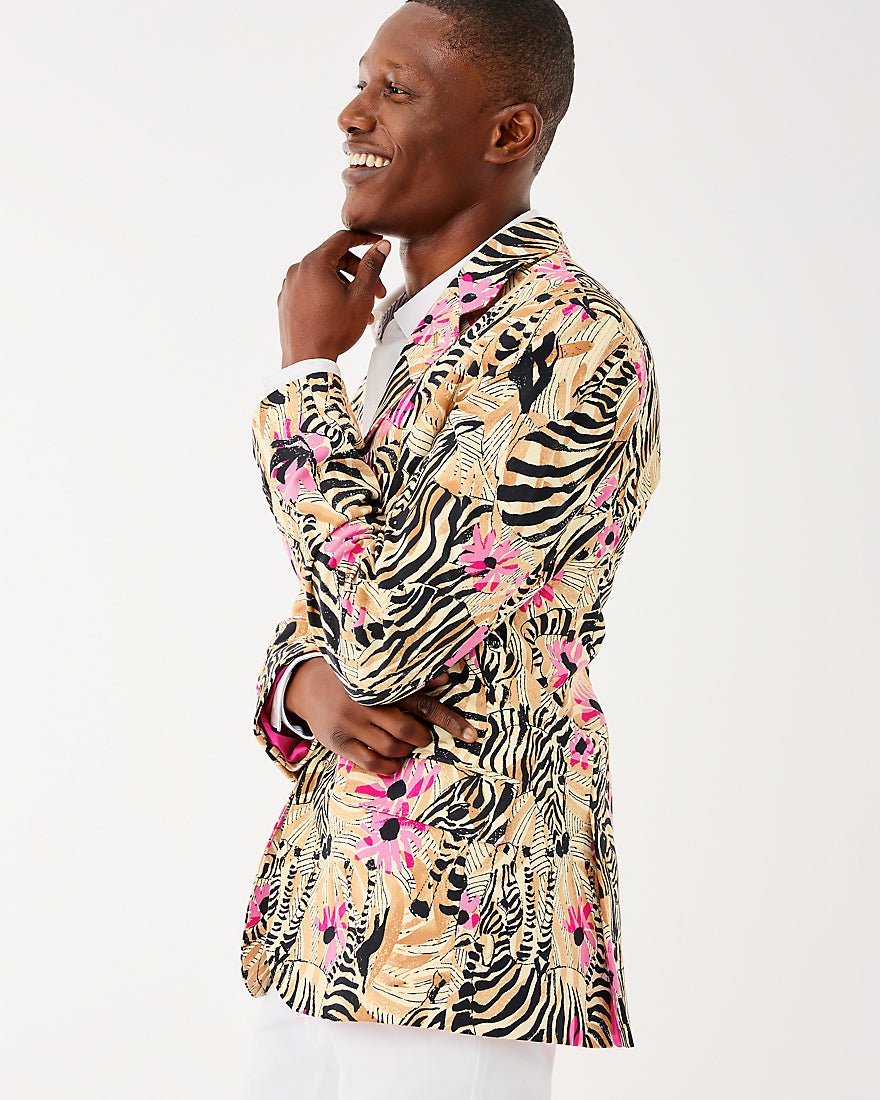 Lilly Pulitzer - Mens Stuff Flagler Blazer - Rutabaga El Morocco