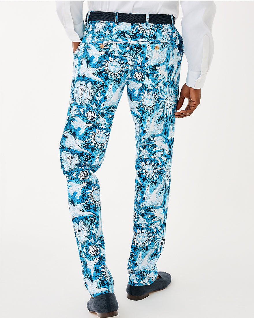 Lilly Pulitzer - Mens Stuff Mizner Stretch Pant - Bellevue Blue Lilly Gulls