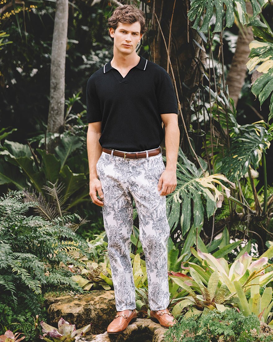 Mens Stuff Mizner Stretch Pant - Coconut Pb Anniversary Toile