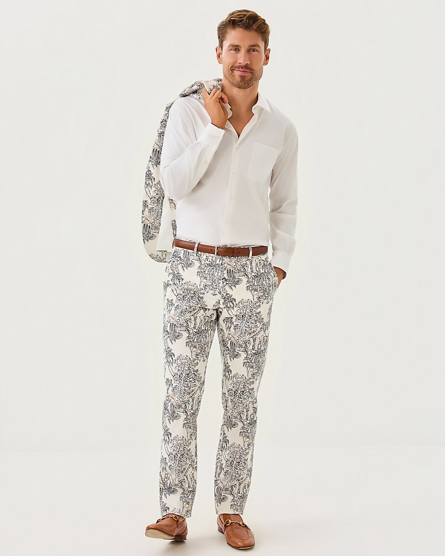 Mens Stuff Mizner Stretch Pant - Coconut Pb Anniversary Toile