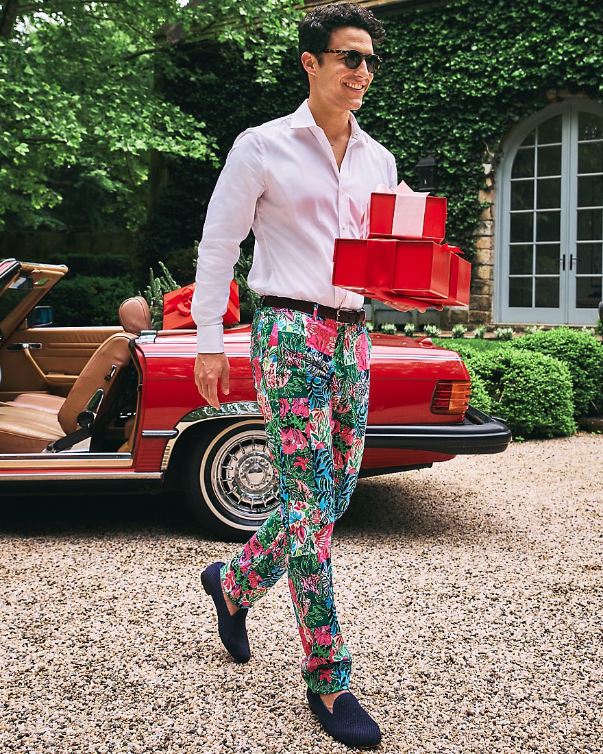 Mens Stuff Mizner Stretch Pant - Multi Party Punch Patch