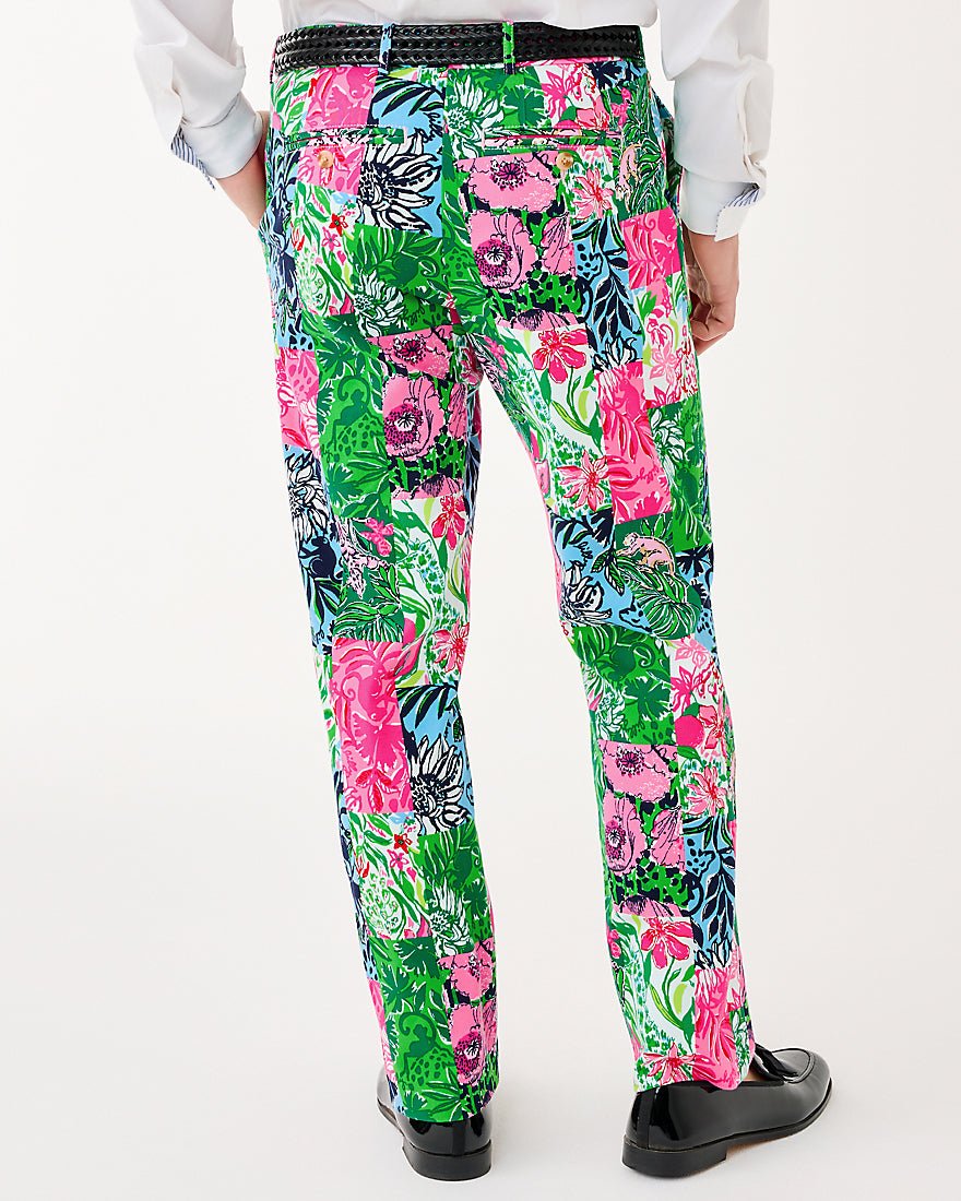 Mens Stuff Mizner Stretch Pant - Multi Party Punch Patch