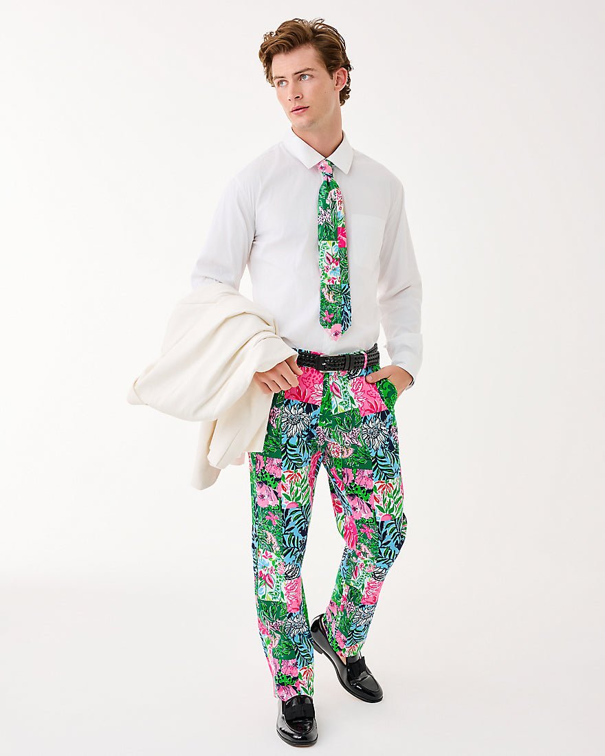 Mens Stuff Mizner Stretch Pant - Multi Party Punch Patch