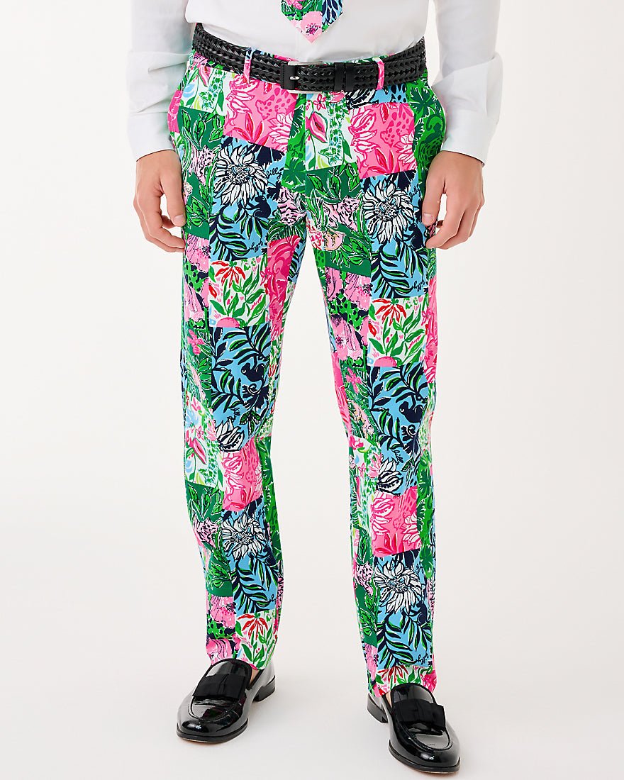Mens Stuff Mizner Stretch Pant - Multi Party Punch Patch