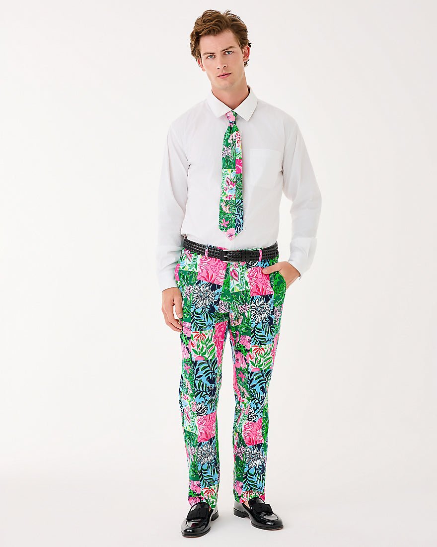 Mens Stuff Mizner Stretch Pant - Multi Party Punch Patch