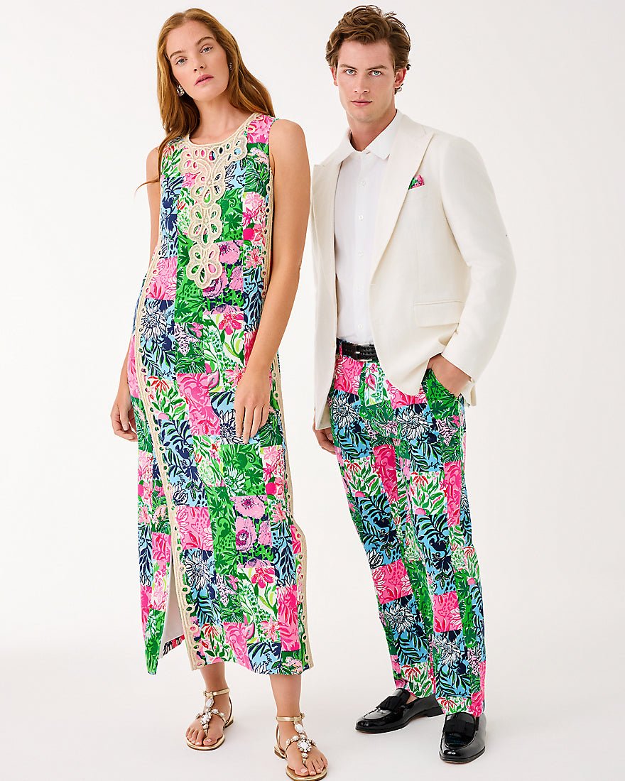 Mens Stuff Mizner Stretch Pant - Multi Party Punch Patch