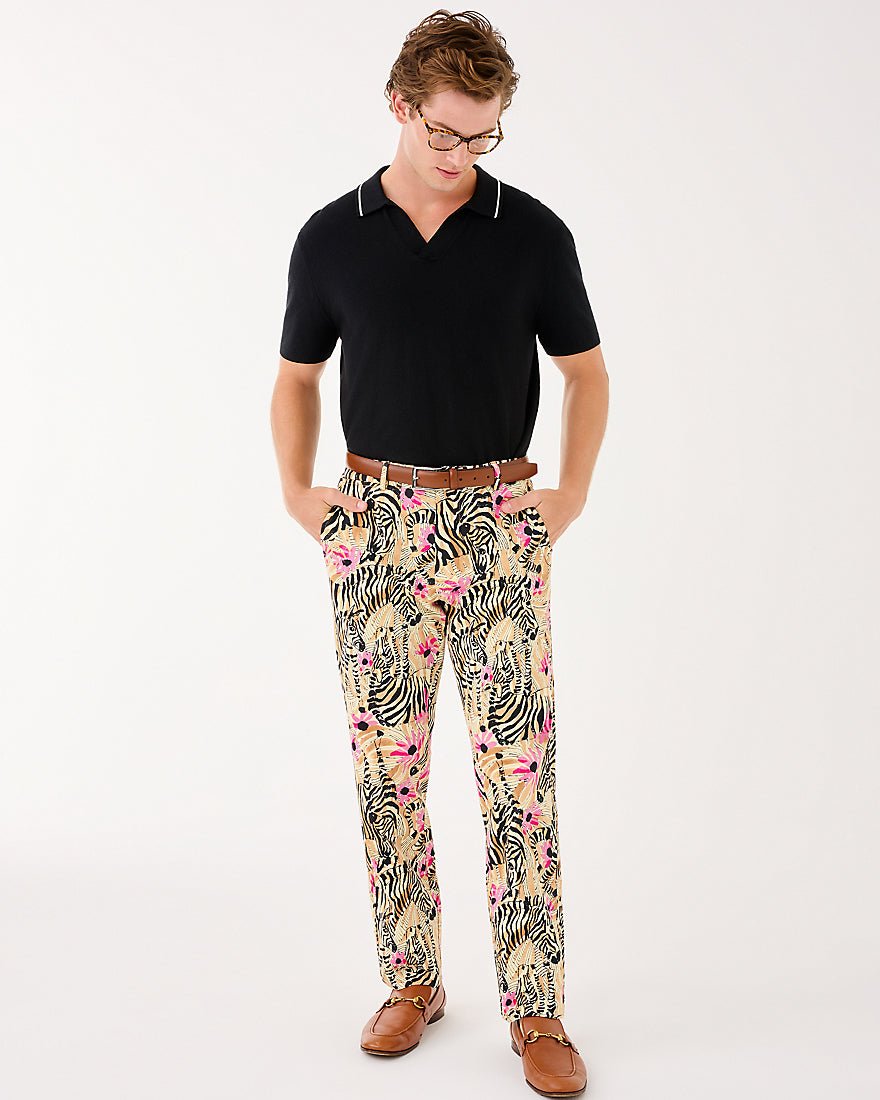 Lilly Pulitzer - Mens Stuff Mizner Stretch Pant - Rutabaga El Morocco