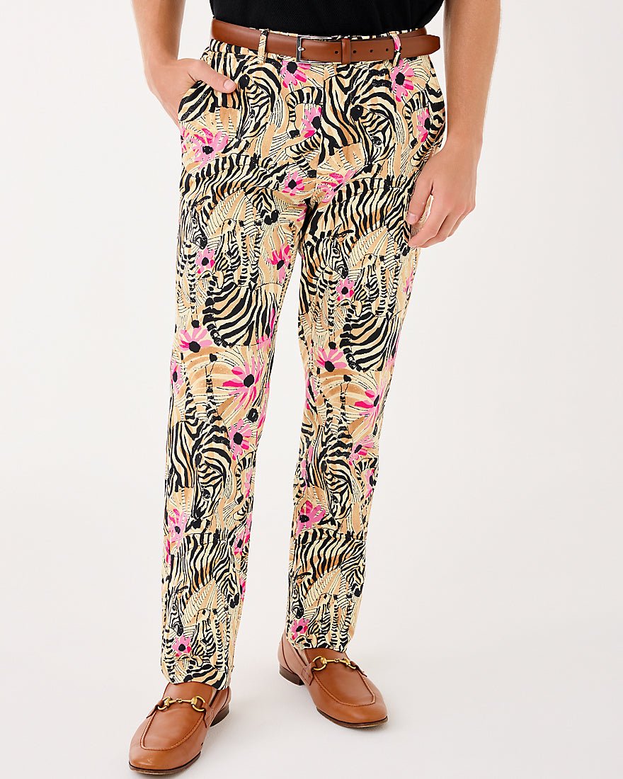 Lilly Pulitzer - Mens Stuff Mizner Stretch Pant - Rutabaga El Morocco