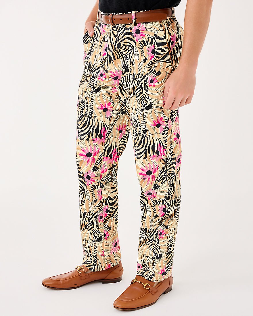 Lilly Pulitzer - Mens Stuff Mizner Stretch Pant - Rutabaga El Morocco