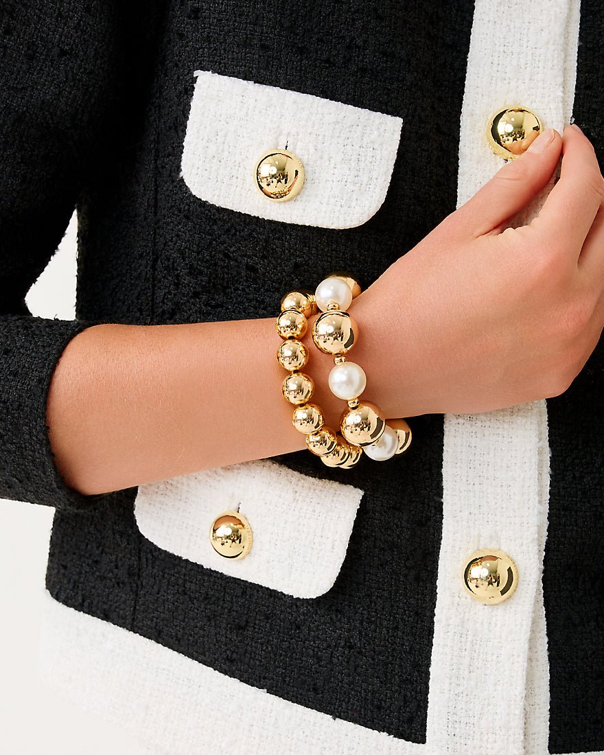 Lilly Pulitzer - Moonlight Magic Stretch Bracelet - Gold Metallic