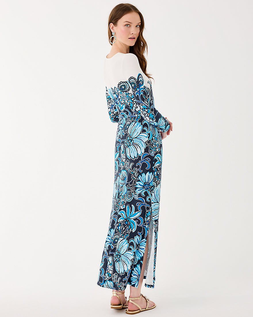 Lilly Pulitzer - Nyla Maxi Dress - Low Tide Navy Juicy Story