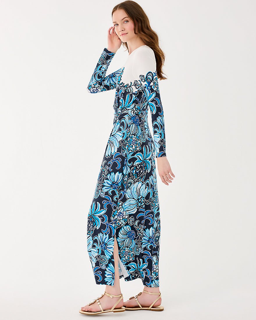 Lilly Pulitzer - Nyla Maxi Dress - Low Tide Navy Juicy Story