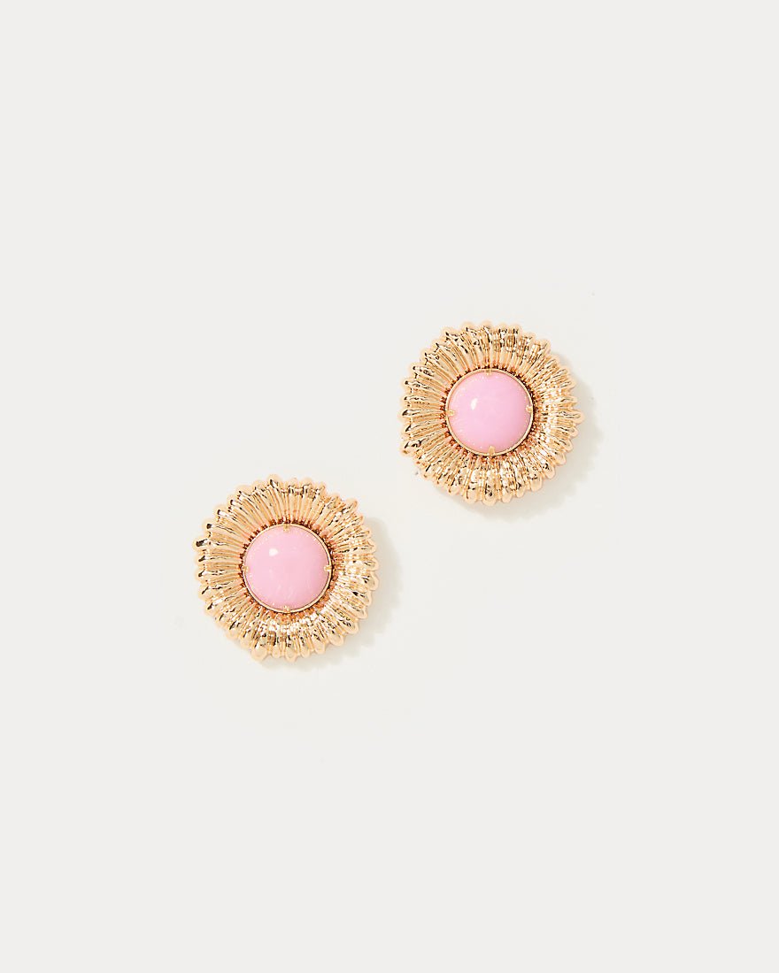 One Final Fling Stud Earrings - Pink Bliss