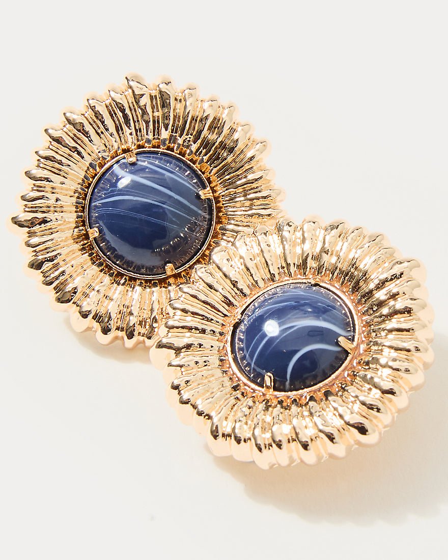 One Final Fling Stud Earrings - Starlight Navy