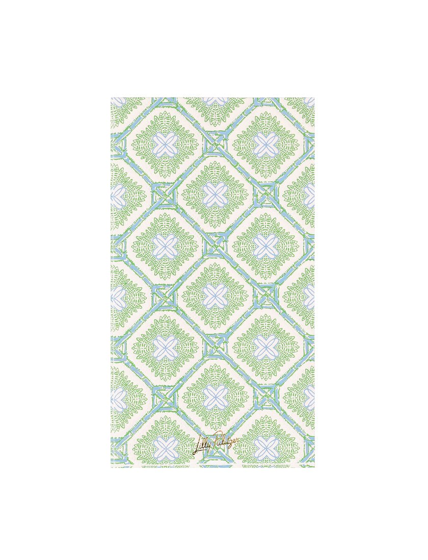 Paper Dinner Napkins - Bamboo Logo Trellis