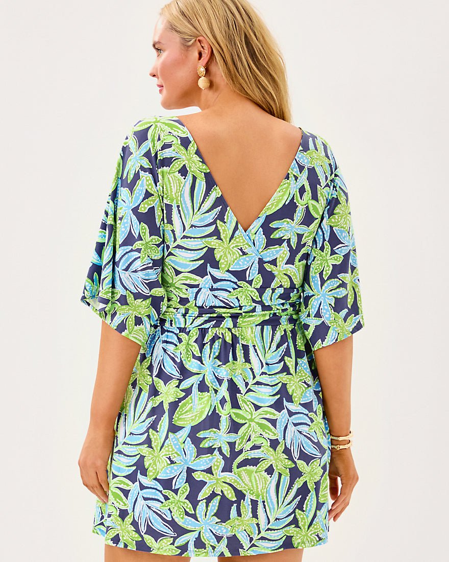 Parigi Knit Skort Romper - Sapphire Pool Tropical Tango
