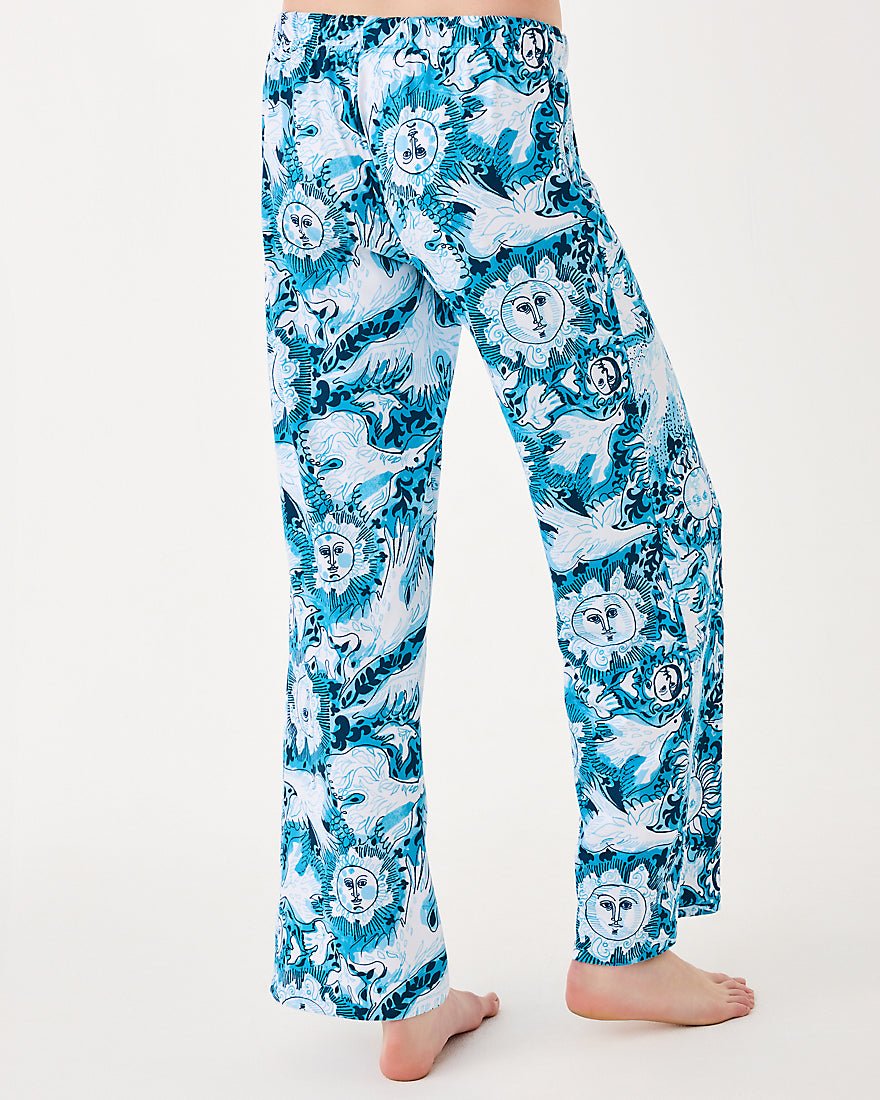 Lilly Pulitzer - Pj Knit Pant - Bellevue Blue Lilly Gulls